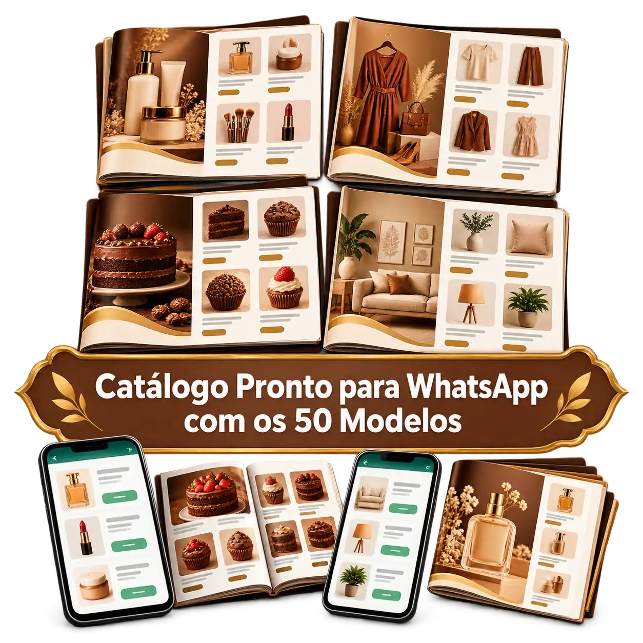 Bônus 1 — Catálogo Pronto para WhatsApp com os 50 Modelos