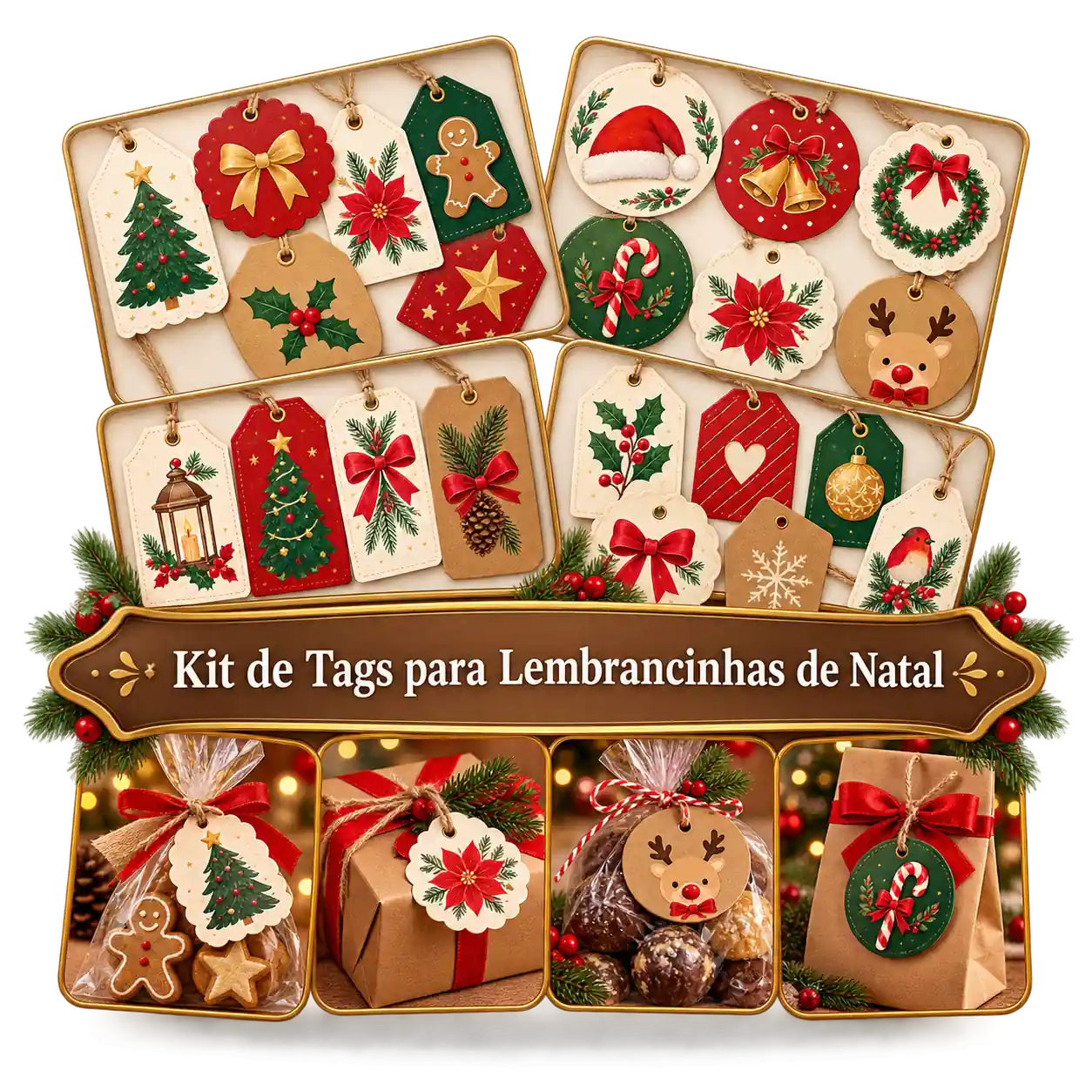Bônus 3 — Kit de Tags para Lembrancinhas de Natal